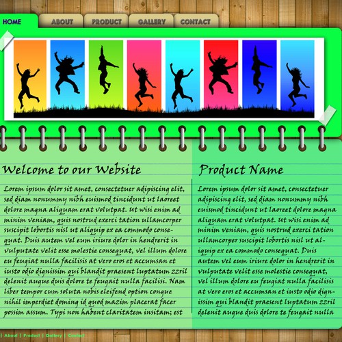 1-3 Page Website Template Design von jimerlu