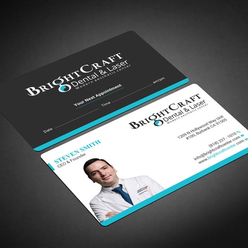 Modern Dental and Medical SPA business card Design by prosenjit_P