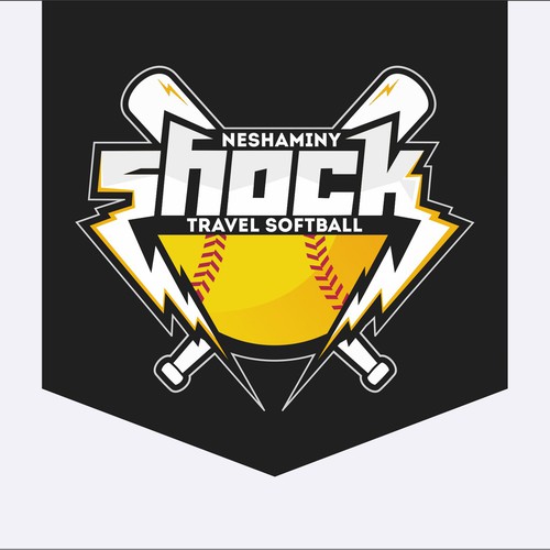 Neshaminy Shock Travel Softball Logo Design | Illustration or graphics