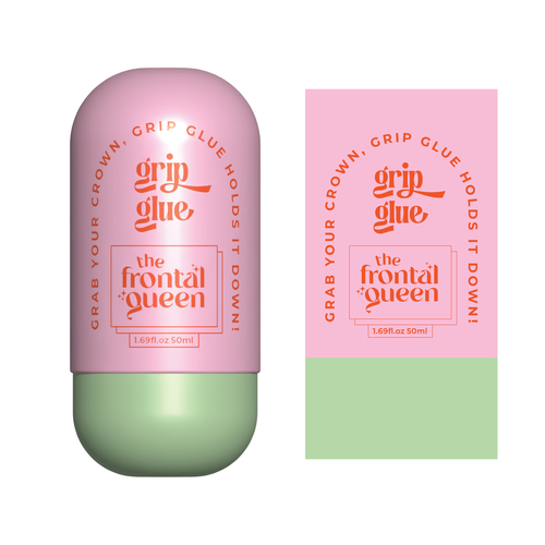 Design Wig Glue Product label  for a Viral Gen Z hair brand! Diseño de Sayyed Jamshed