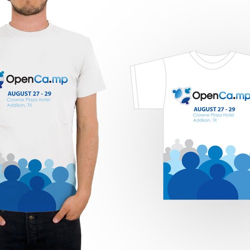 1,000 OpenCamp Blog-stars Will Wear YOUR T-Shirt Design! Design por NaZaZ
