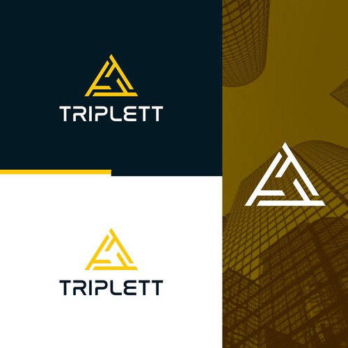 Triplett logo that is working it's way from the basement to the top floor suite! Design by Creaby