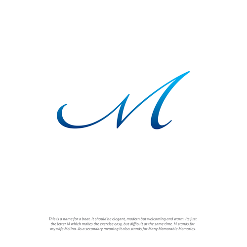 Very simple design. Just the letter M Réalisé par Angstrom Alliance