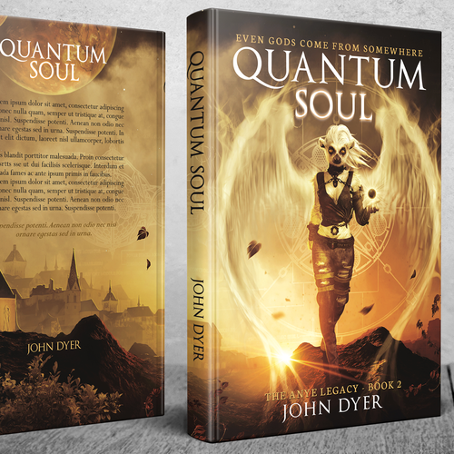 Quantum Soul - A science fiction novel Design por twinartdesign