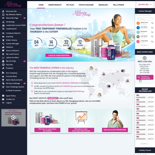 *** GUARANTEED PRIZE *** - New Website Template for MLM Company - NEW! Design by Hadiykk99