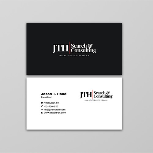 Business Card Design for Executive Search Firm Design by ™SF_Design™