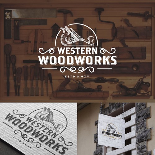 I need a rustic logo designed for my custom woodworking ...