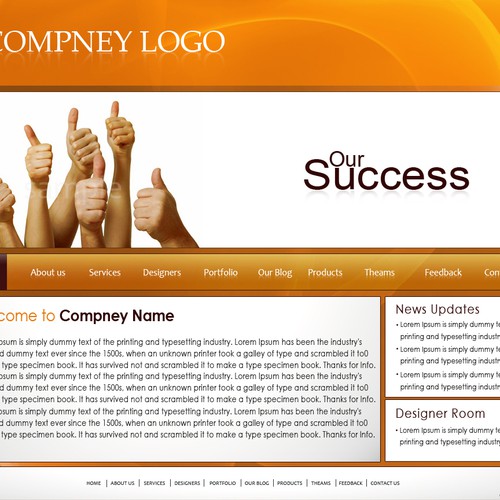 1-3 Page Website Template Design von OOH!