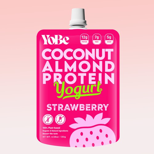 Create Eye-Catching Packaging for YoBe's Protein Yogurt to Shine at Whole Foods Design by LY RA