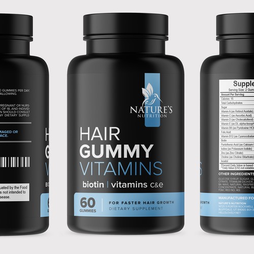 Nature's Nutrition needs a Gummy Vitamins black label Design by vitalfuerze