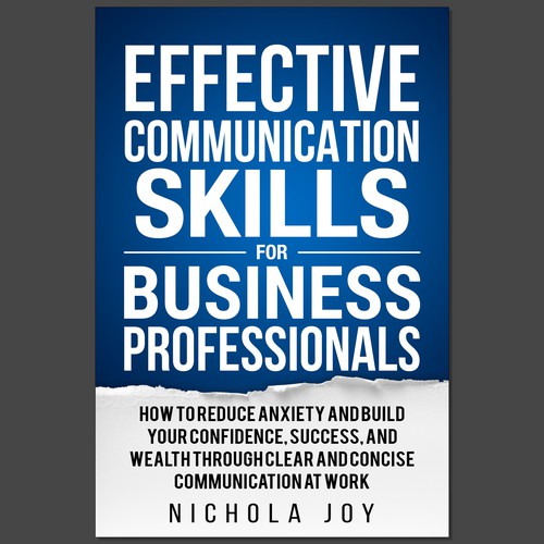 Design a book cover targeting  business professionals that want to enhance communication skills. Design by Ramarao V Katteboina