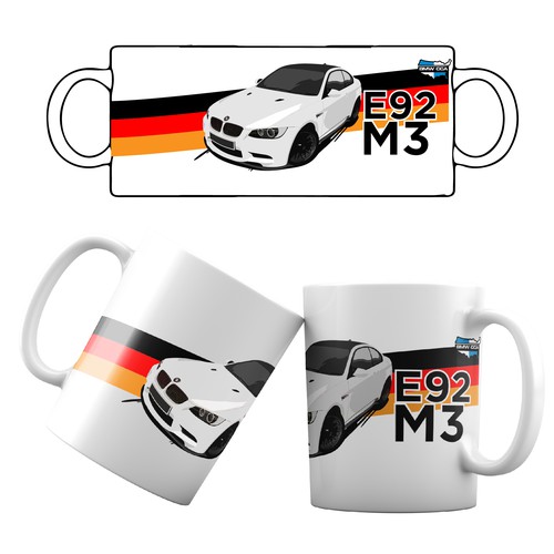 My drawing of the American sports car Coffee Mug by DESIGN jaag