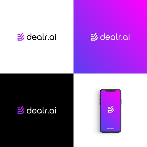 Create a simple and techy logo for a new AI product for dealr.cloud - dealr.ai Diseño de thetamlika®