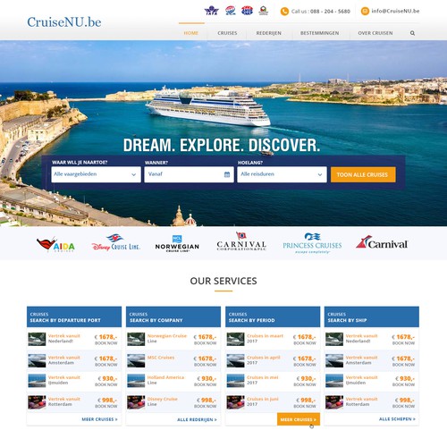 Designs | Cruise Organization - Homepage - more pages in the future (1 ...