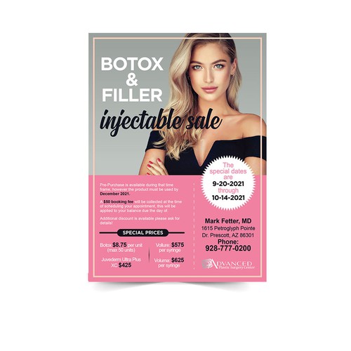 Botox and Filler Injectable Sale Add Design by Xnine