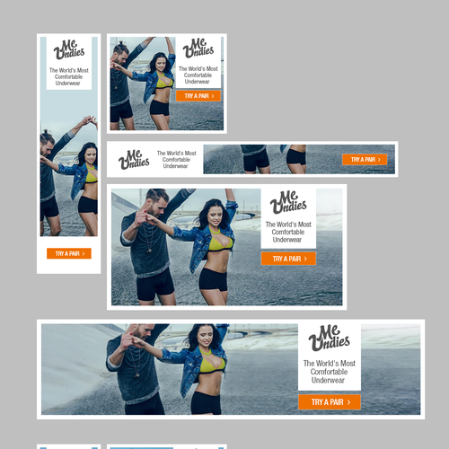 Create stunning web banners for meundies thinking outside of the box., Banner ad contest