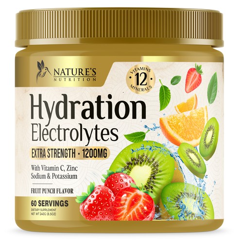 Hydration Electrolytes Design Needed for Nature's Nutrition Design by UnderTheSea™