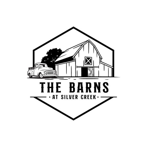 The Barns at Silver Creek - Simple Logo Design by Antonius Agung