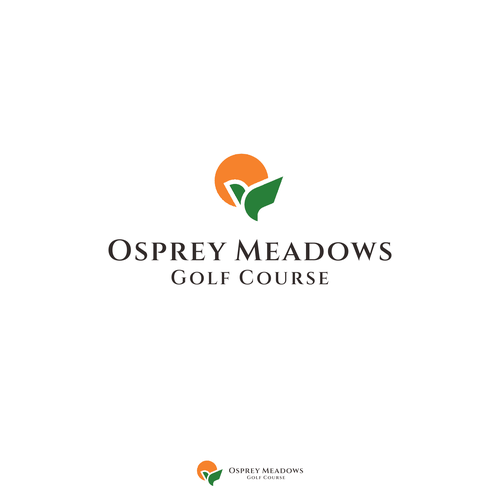 Golf Course Logo - Osprey Meadows Golf Course at Tamarack Design by Media Ciptadi