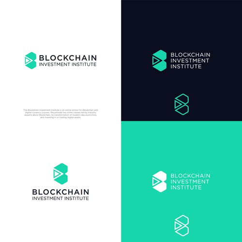 Blockchain creative logo contest Design by Megades!gn