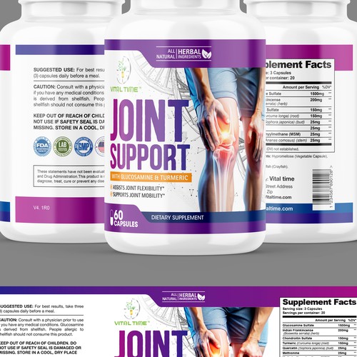 Supplements label Design by Qalandar