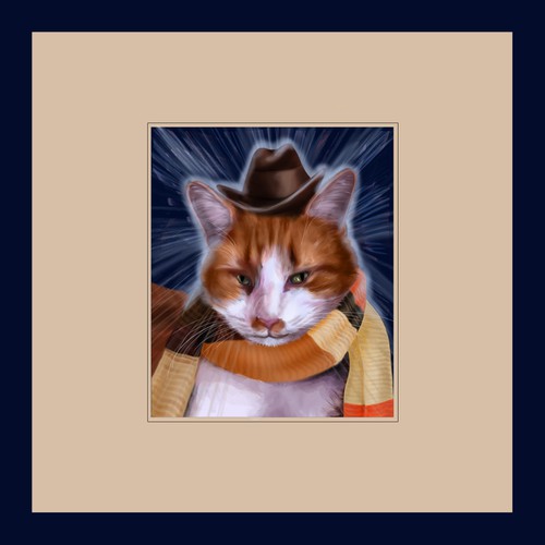 Townes the Cat needs to be illustrated for my girlfriend's birthday! Réalisé par Rly Designs