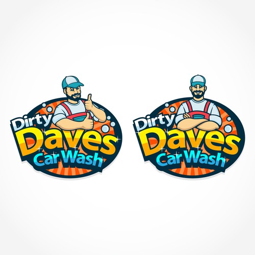 Car Wash Mascot with Logo Diseño de Gaeah