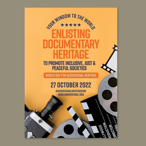 Poster Design for a worldwide audiovisual event Design by Dzhafir