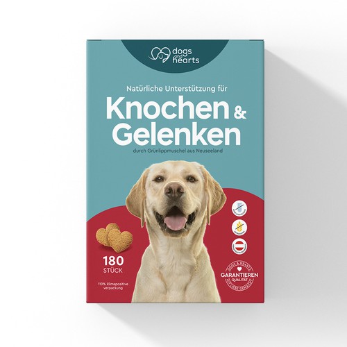 German dog food company needs a remarkable Box-Design for 1st Product (Healthy Snack) Design by Nubia Design