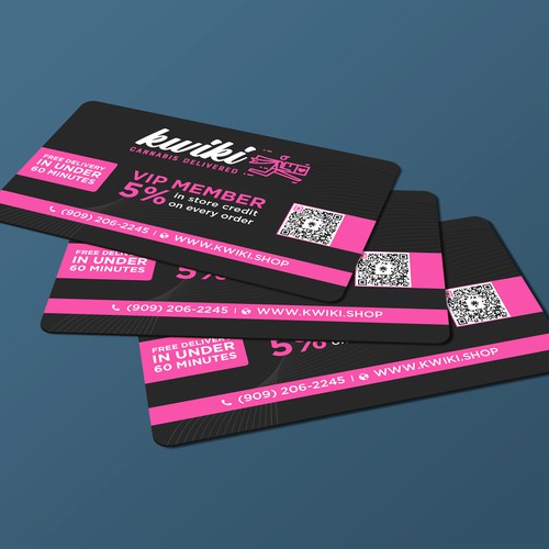 コンペ「VIP membership card for a cannabis delivery service」のデザイン by Brandmaker artistさん 