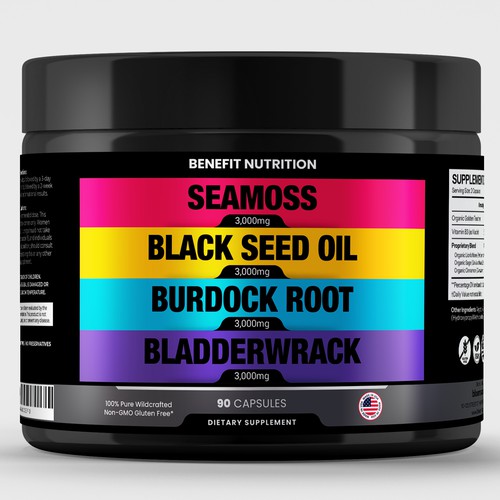 Concept Design For Supplement - Front Label Design by Poroyo