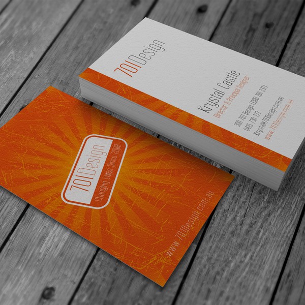New Funky Business Card and Letterhead wanted for 701Design