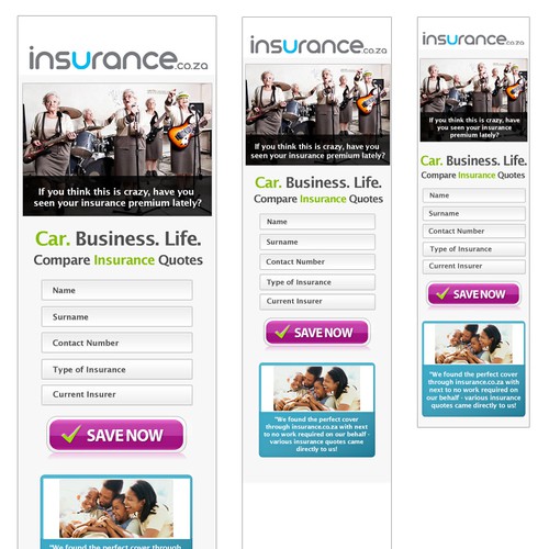 New app design wanted for insurance.co.za Design by melia07