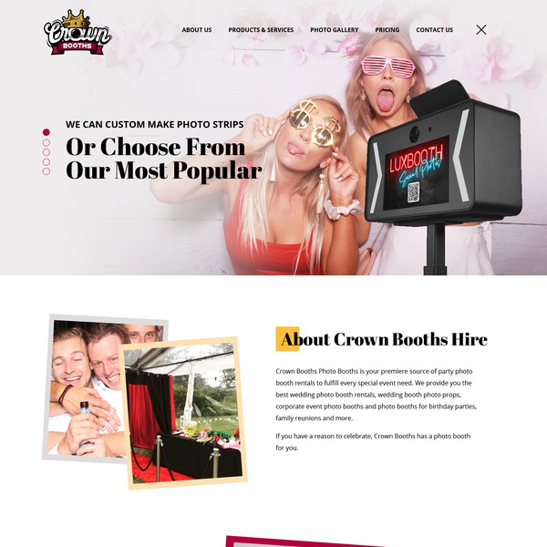 Crownbooth website
