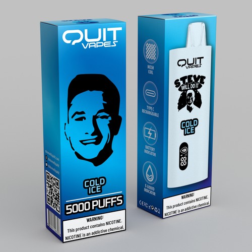 Quit Vape Package for disposable vape device Design by Fajar Juliandri