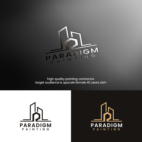 Design by Channa855 titled "Paradigm Painting Logo"