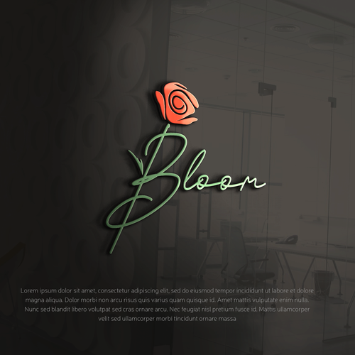 Flower bloom visual logo to appeal to mature women Design by oopz