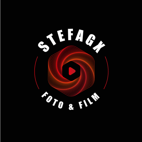 Photographer and filmmaker logo in modern style. Company is restructured and gets a new name Design by PasaiaCom
