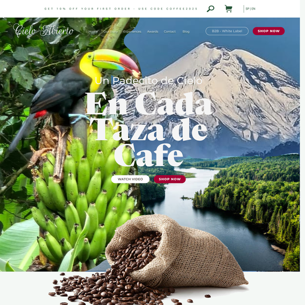 Bold design for coffee company