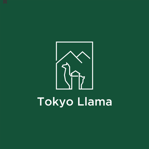 Outdoor brand logo for popular YouTube channel, Tokyo Llama Diseño de virsa ♥