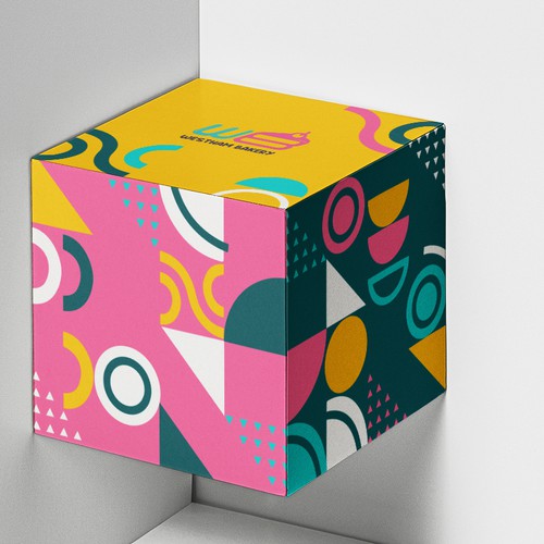 The Best Looking Cake Box Ever Design by Sophia333