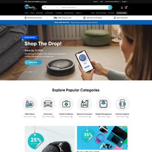 Revamp our e-com website! Design by OMGuys™