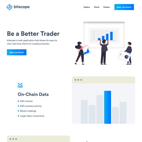 Landing page design contest entry by juno_h