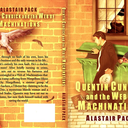 Design a fun cover for a British comedy novel. Design by Artrocity