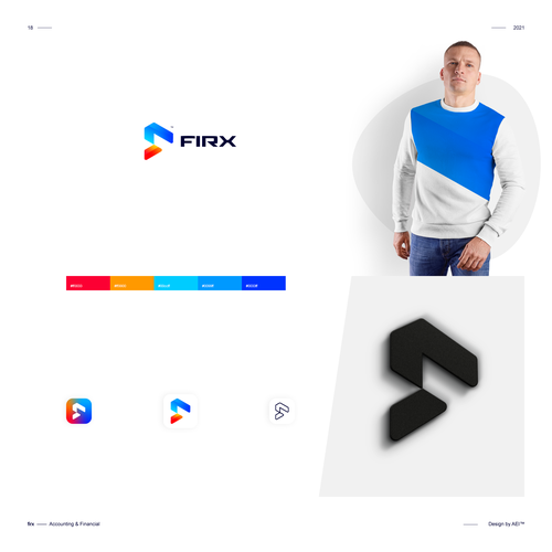 The new Firx Inc. brand identity, the european digital money leader. Design by AEI™