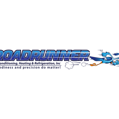 logo for Roadrunner Air Conditioning, Heating & Refrigeration, Inc. Design by Kang JM