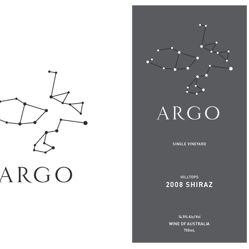 Sophisticated new wine label for premium brand Design by Janks