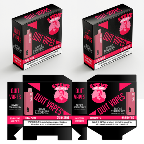 Quit Vape Package for disposable vape device Design by SONUPARMAR