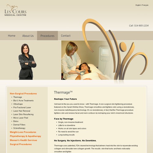 Les Cours Medical Centre needs a new website design Design por Bogdan Bogdanovic