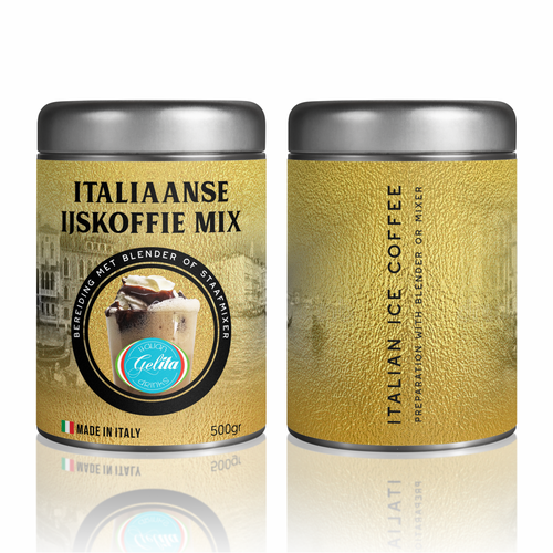Italian Ice Coffee mix @ home  Label Design by FXSammy